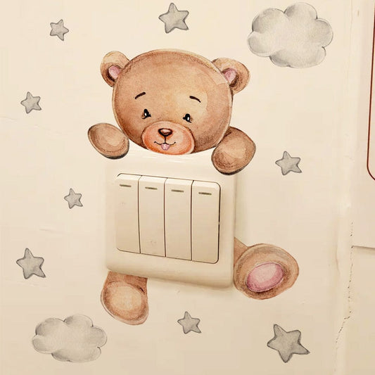 Stickybear™ - Sticker ourson décoratif | Chambre d'enfants - Bébé Rigolo